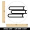 Stack of Books Reading Rubber Stamp for Stamping Crafting Planners